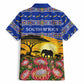 South Africa Christmas Hawaiian Shirt African Culture Protea Flower Safari Sunset