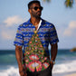 South Africa Christmas Hawaiian Shirt African Culture Protea Flower Safari Sunset