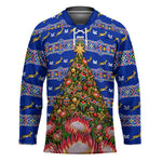 South Africa Christmas Hockey Jersey African Culture Protea Flower Safari Sunset