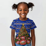 South Africa Christmas Kid T shirt African Culture Protea Flower Safari Sunset