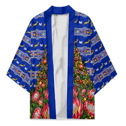 South Africa Christmas Kimono African Culture Protea Flower Safari Sunset