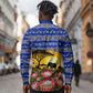 South Africa Christmas Long Sleeve Button Shirt African Culture Protea Flower Safari Sunset