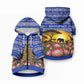 South Africa Christmas Pet Hoodie African Culture Protea Flower Safari Sunset