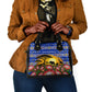 South Africa Christmas Shoulder Handbag African Culture Protea Flower Safari Sunset