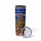 South Africa Christmas Skinny Tumbler African Culture Protea Flower Safari Sunset