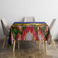 South Africa Christmas Tablecloth African Culture Protea Flower Safari Sunset