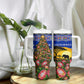 South Africa Christmas Tumbler With Handle African Culture Protea Flower Safari Sunset