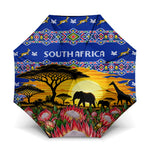 South Africa Christmas Umbrella African Culture Protea Flower Safari Sunset