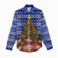South Africa Christmas Women Casual Shirt African Culture Protea Flower Safari Sunset