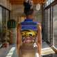 South Africa Christmas Women Sleeveless Polo Shirt African Culture Protea Flower Safari Sunset