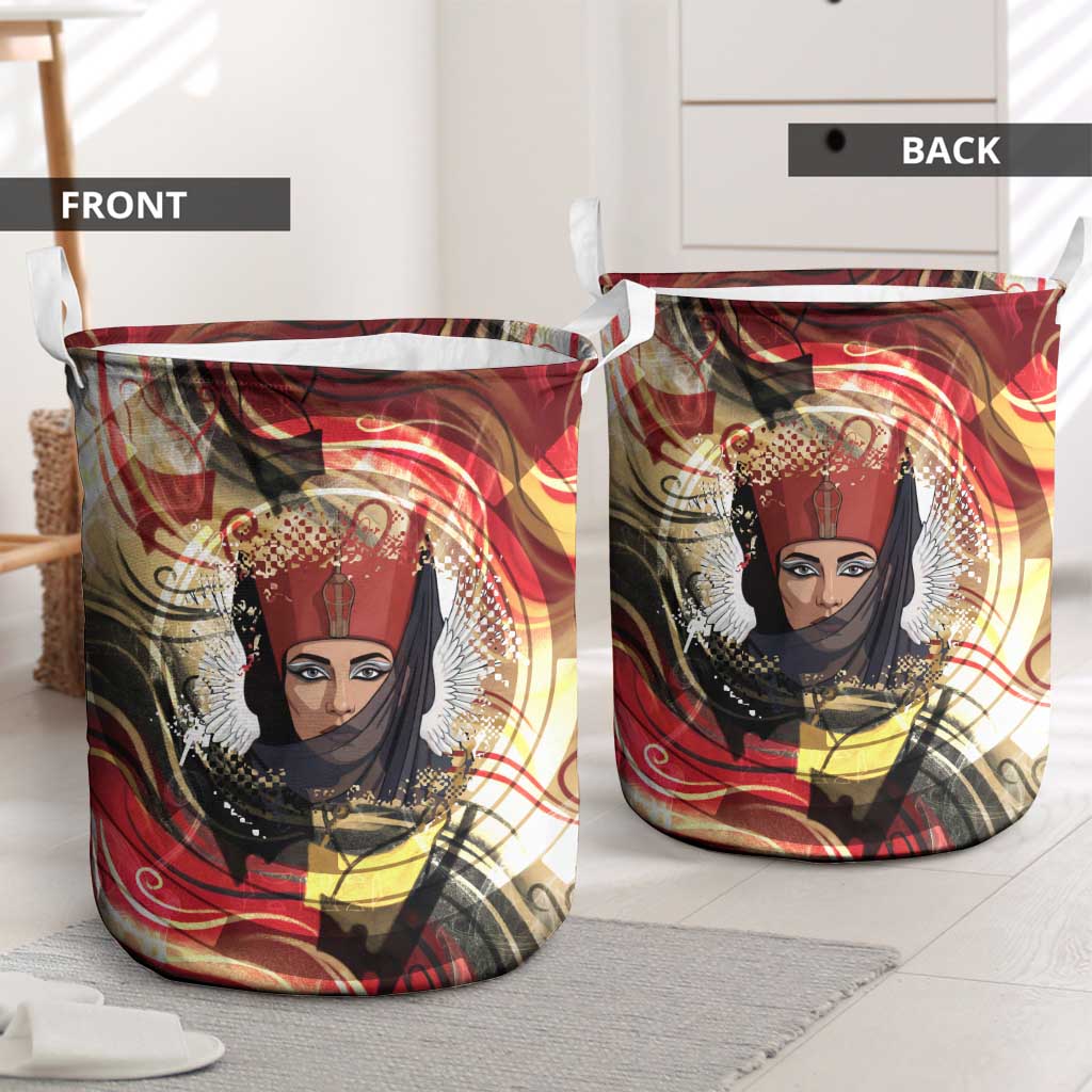 Amunet Laundry Basket with Egyptian Queen Portrait Ancient Mythology