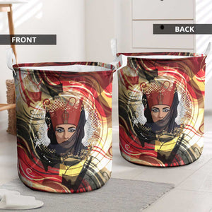 Amunet Laundry Basket with Egyptian Queen Portrait Ancient Mythology