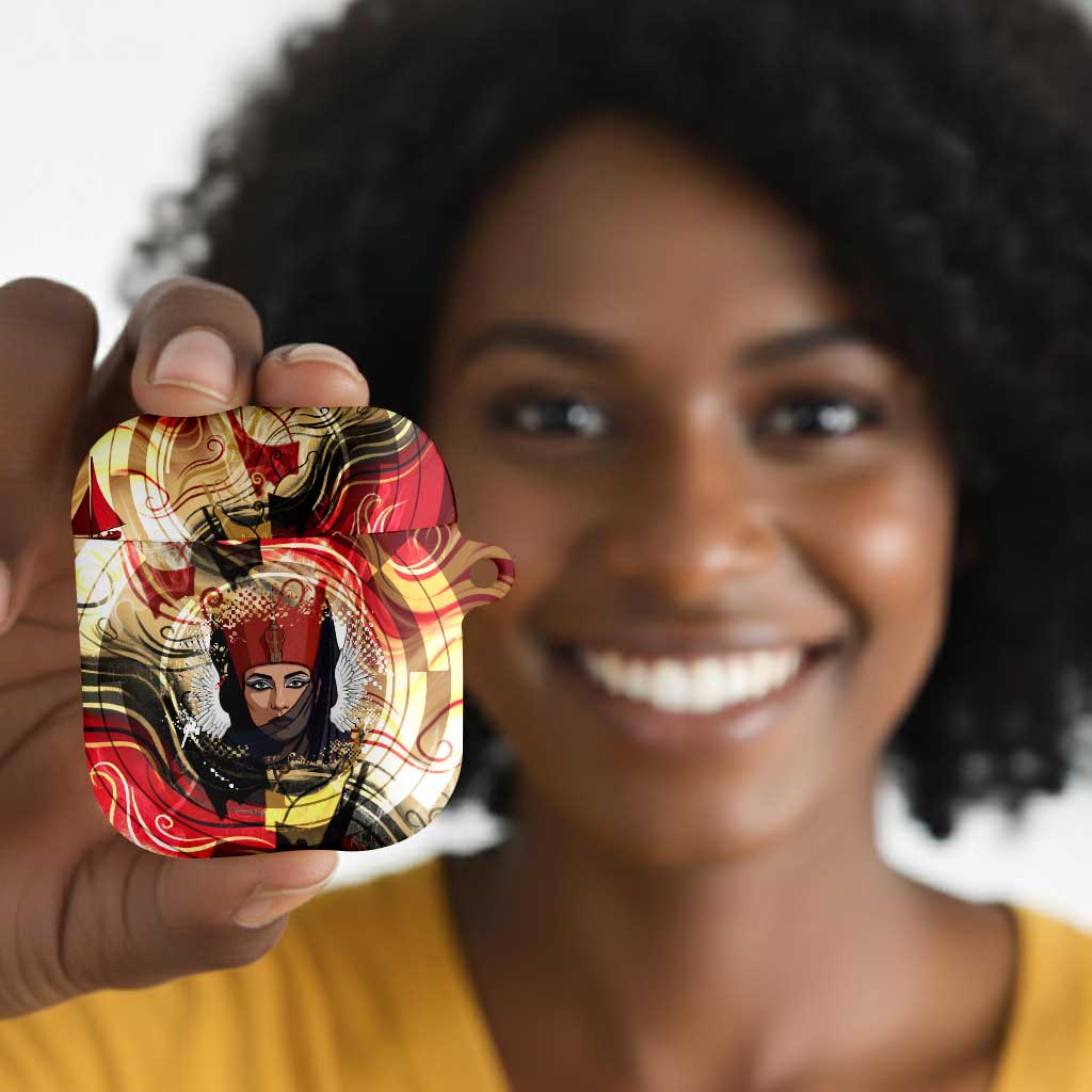Amunet AirPods Case with Egyptian Queen Portrait Ancient Mythology