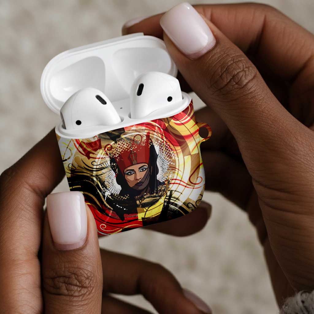 Amunet AirPods Case with Egyptian Queen Portrait Ancient Mythology
