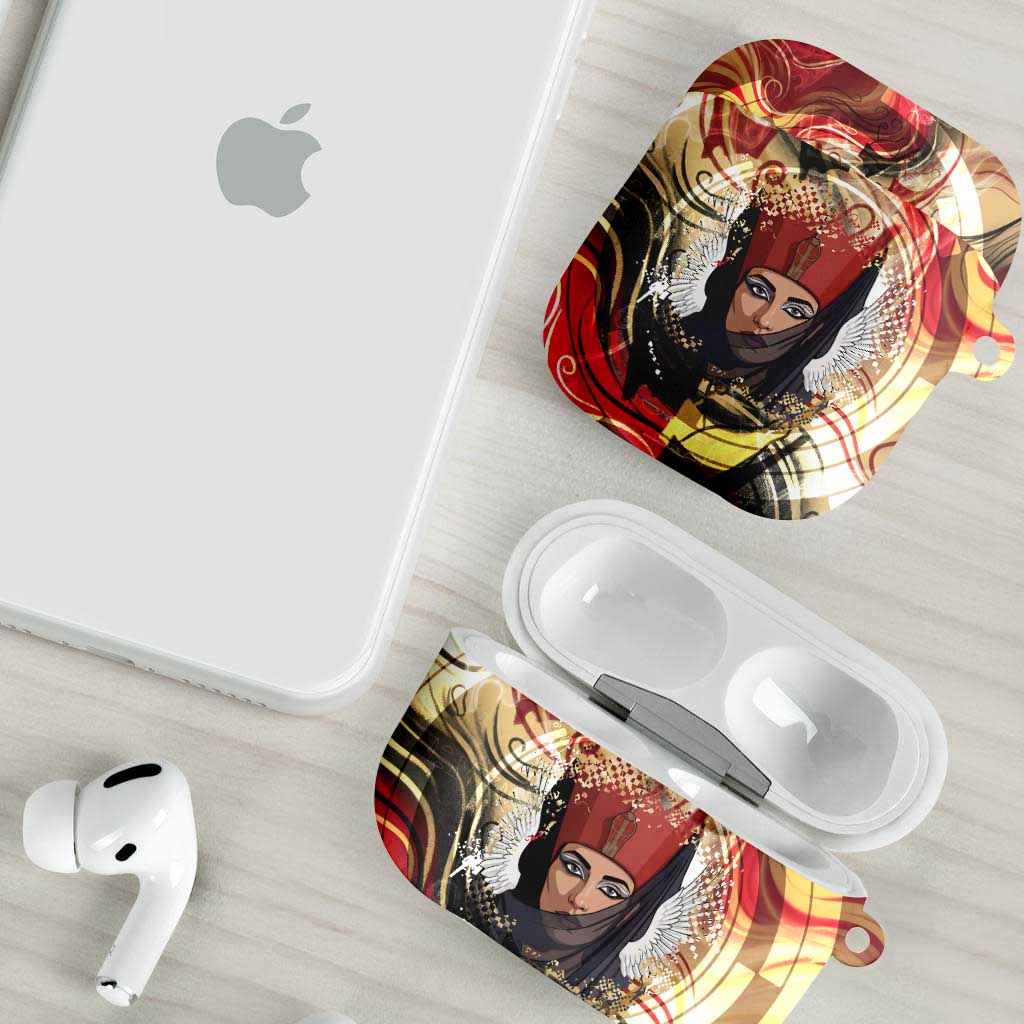 Amunet AirPods Case with Egyptian Queen Portrait Ancient Mythology