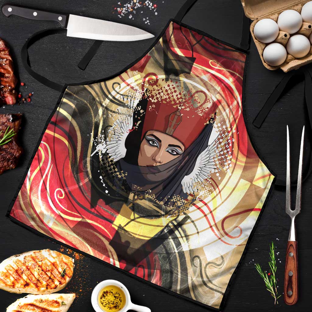 Amunet Apron with Egyptian Queen Portrait Ancient Mythology