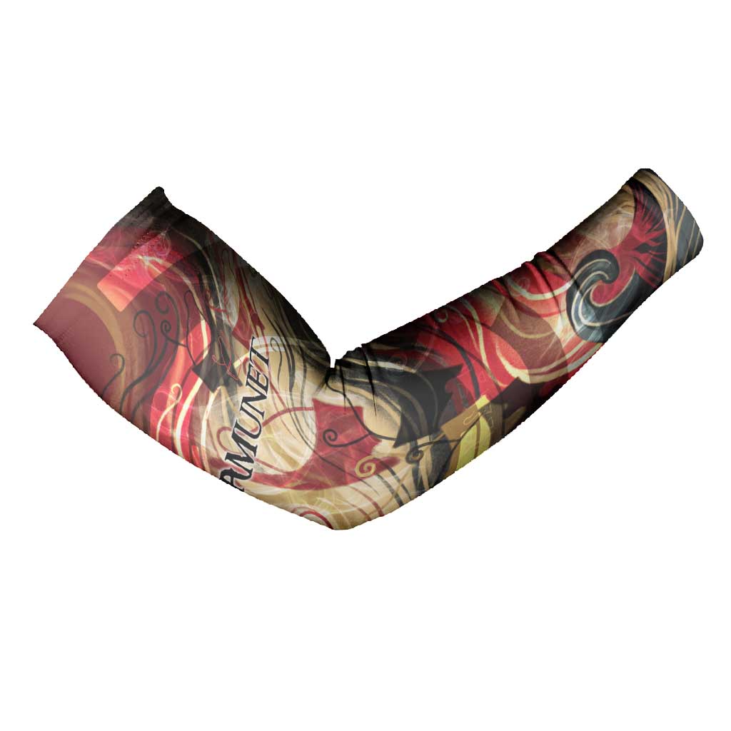 Amunet Arm Sleeves with Egyptian Queen Portrait Ancient Mythology