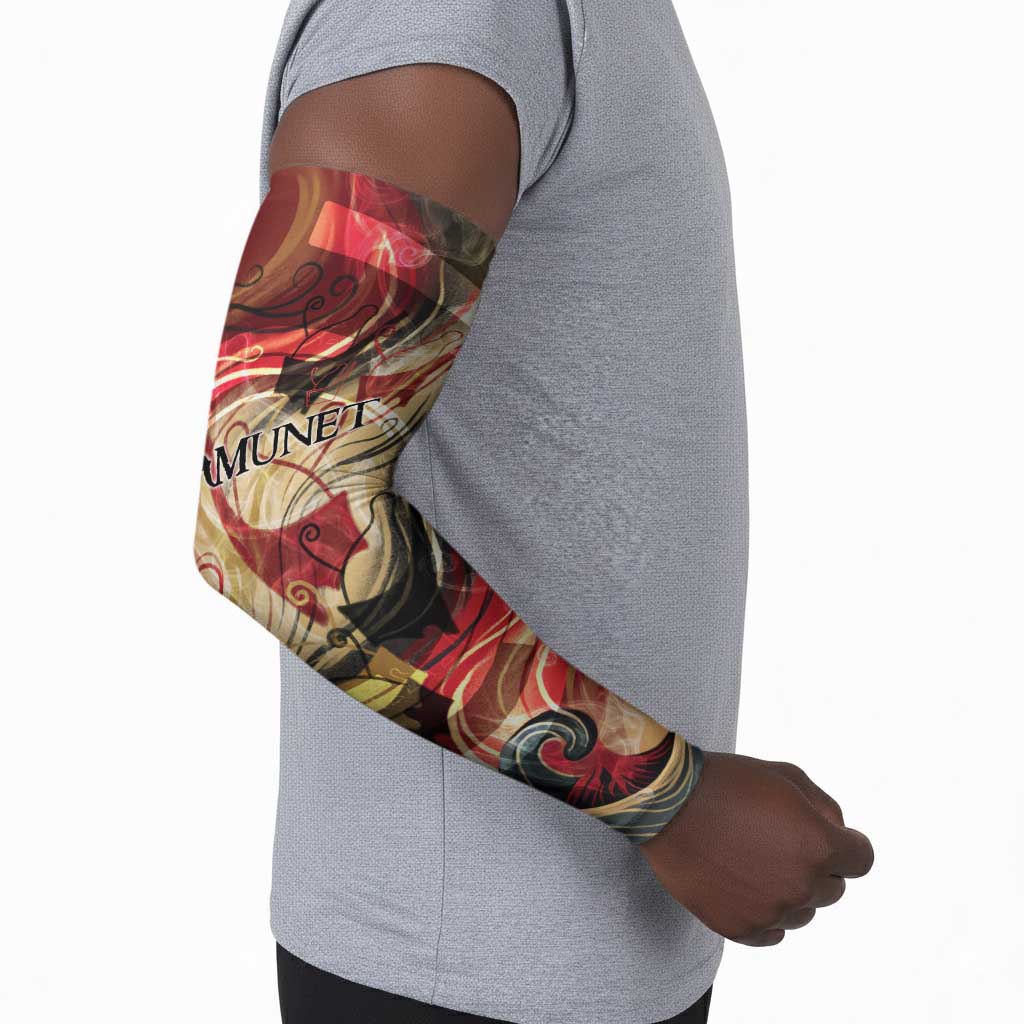 Amunet Arm Sleeves with Egyptian Queen Portrait Ancient Mythology