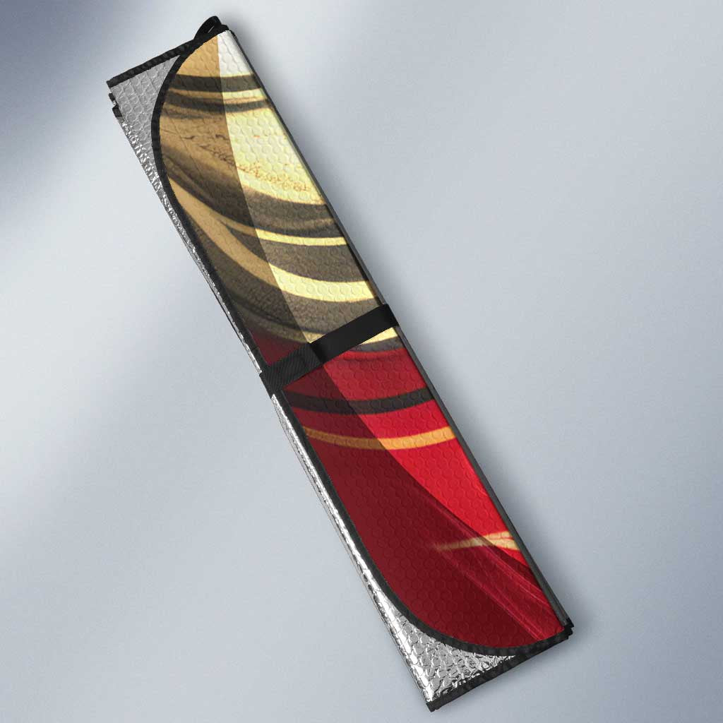 Amunet Auto Sun Shade with Egyptian Queen Portrait Ancient Mythology
