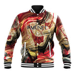 Amunet Baseball Jacket with Egyptian Queen Portrait Ancient Mythology