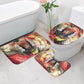 Amunet Bathroom Set with Egyptian Queen Portrait Ancient Mythology