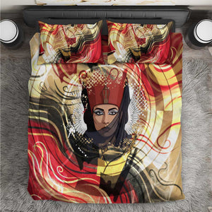 Amunet Bedding Set with Egyptian Queen Portrait Ancient Mythology