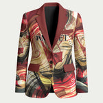 Amunet Blazer with Egyptian Queen Portrait Ancient Mythology