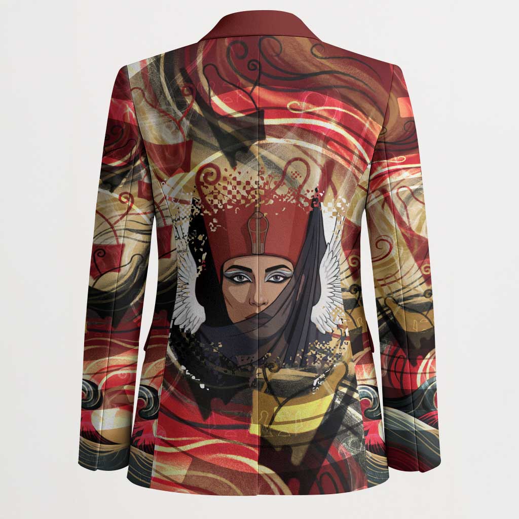 Amunet Blazer with Egyptian Queen Portrait Ancient Mythology