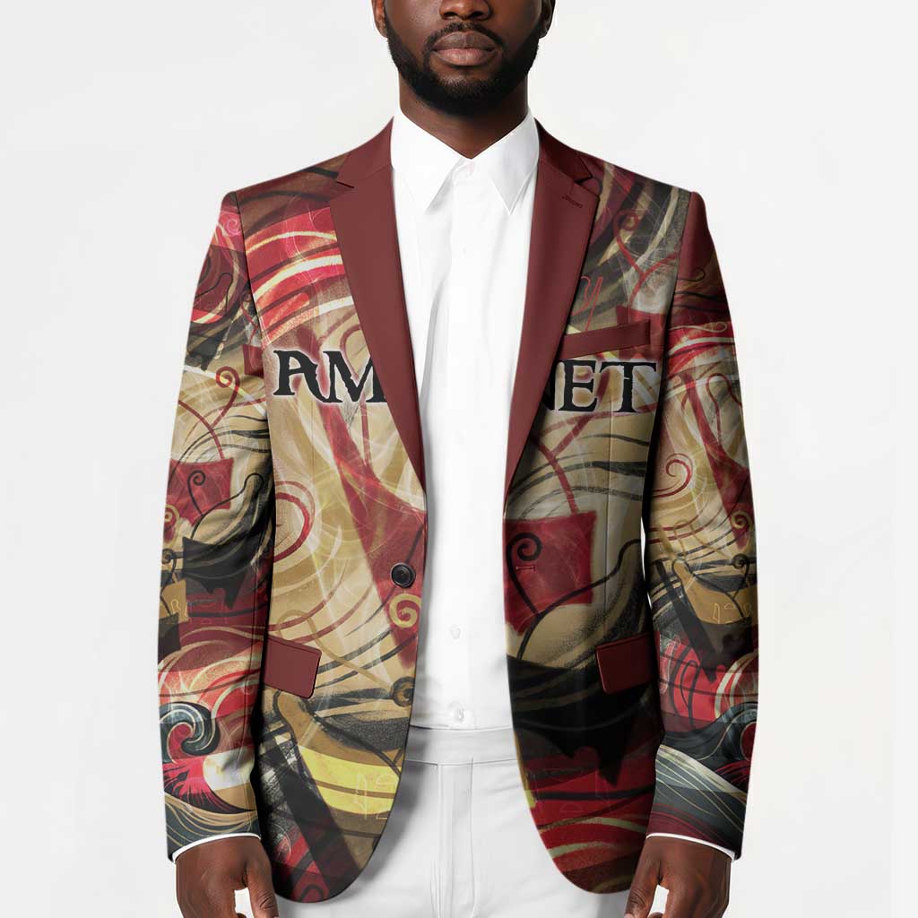 Amunet Blazer with Egyptian Queen Portrait Ancient Mythology