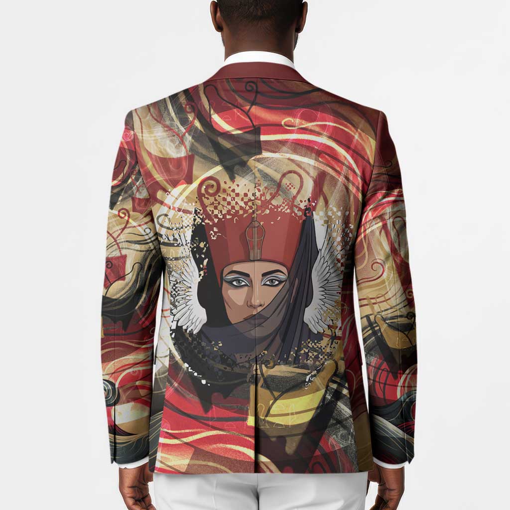 Amunet Blazer with Egyptian Queen Portrait Ancient Mythology