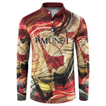 Amunet Button Sweatshirt with Egyptian Queen Portrait Ancient Mythology