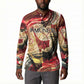 Amunet Button Sweatshirt with Egyptian Queen Portrait Ancient Mythology