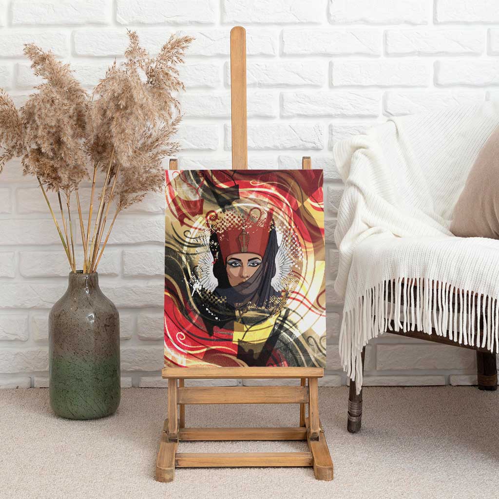 Amunet Canvas Wall Art with Egyptian Queen Portrait Ancient Mythology