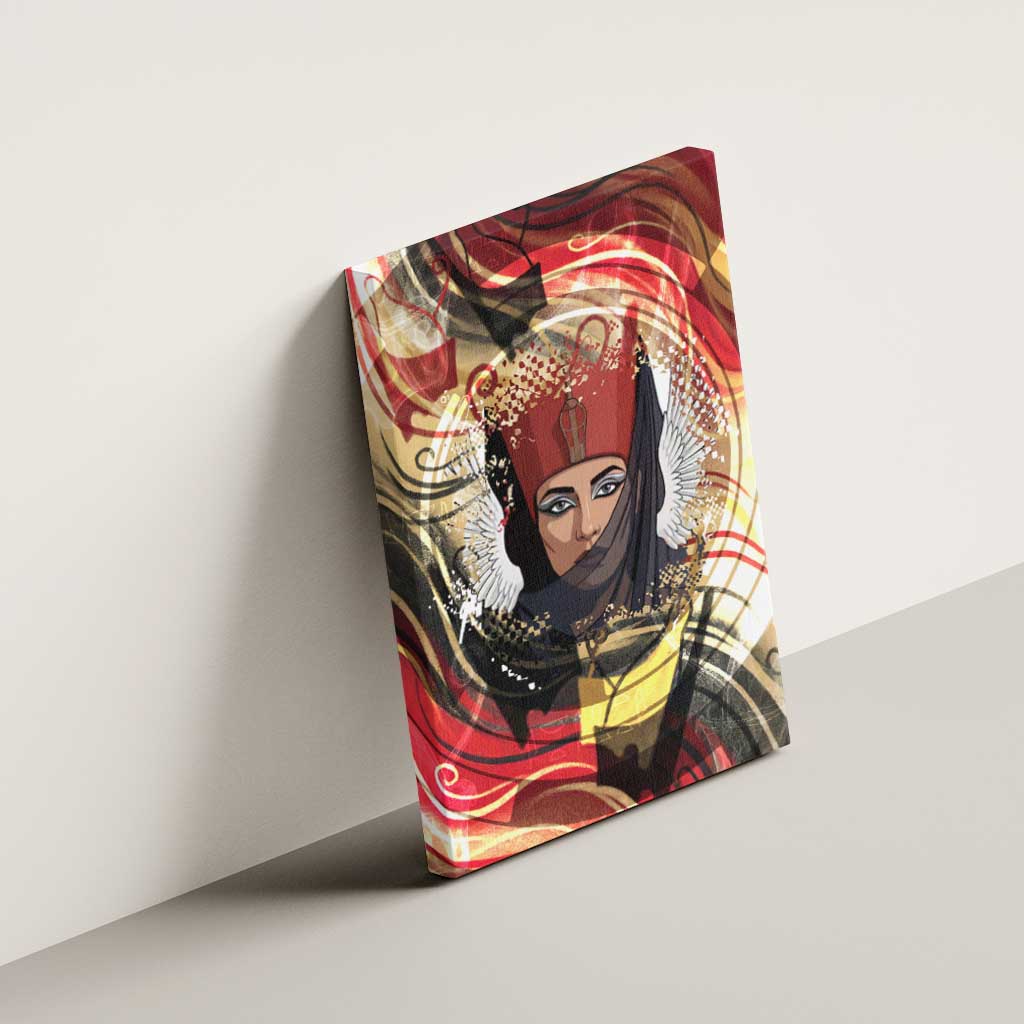 Amunet Canvas Wall Art with Egyptian Queen Portrait Ancient Mythology