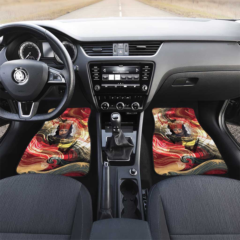Amunet Car Mats with Egyptian Queen Portrait Ancient Mythology
