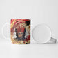 Amunet Ceramic Mug with Egyptian Queen Portrait Ancient Mythology