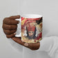 Amunet Ceramic Mug with Egyptian Queen Portrait Ancient Mythology