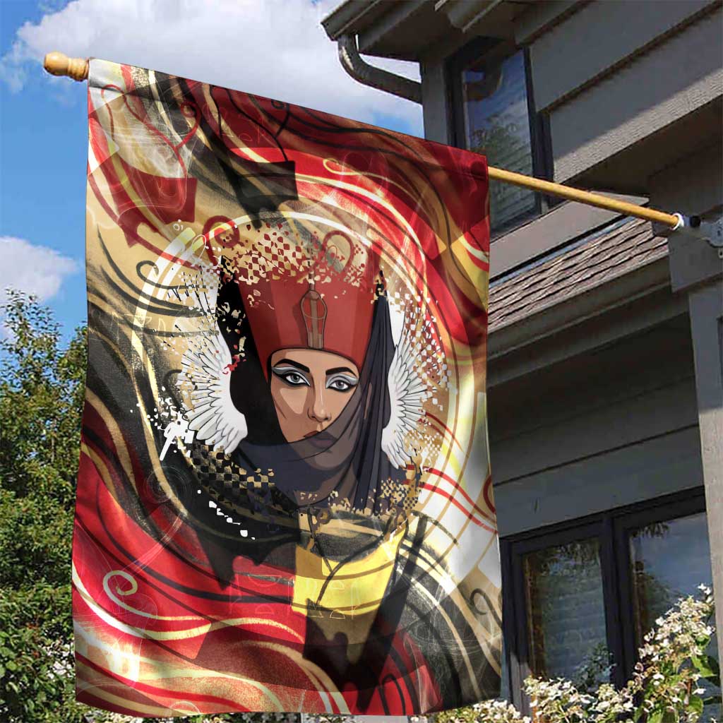 Amunet Garden Flag with Egyptian Queen Portrait Ancient Mythology