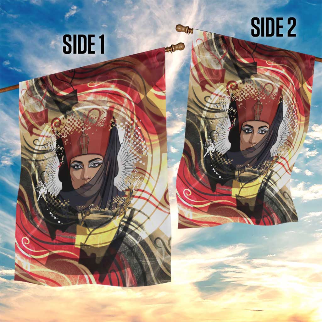 Amunet Garden Flag with Egyptian Queen Portrait Ancient Mythology