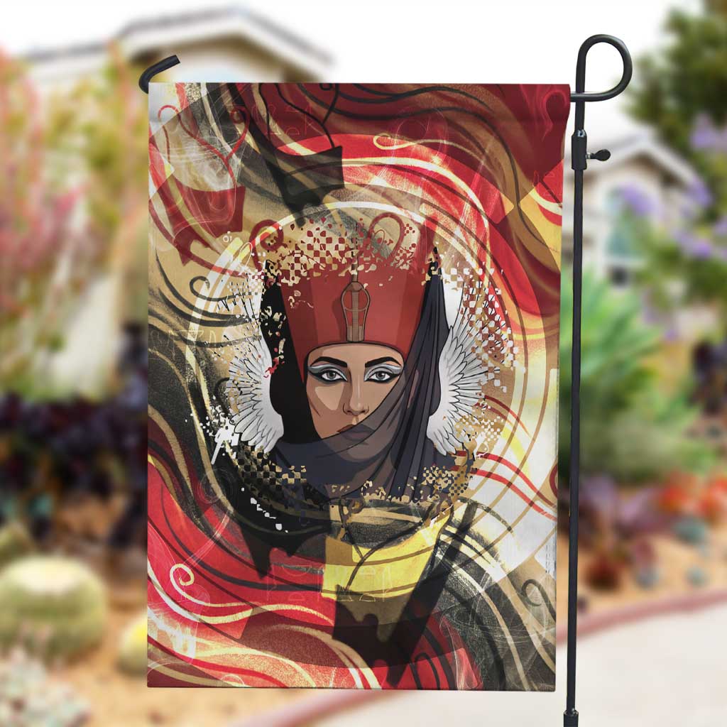 Amunet Garden Flag with Egyptian Queen Portrait Ancient Mythology
