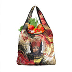 Amunet Grocery Bag with Egyptian Queen Portrait Ancient Mythology