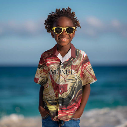 Amunet Kid Hawaiian Shirt with Egyptian Queen Portrait Ancient Mythology