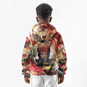 Amunet Kid Hoodie with Egyptian Queen Portrait Ancient Mythology