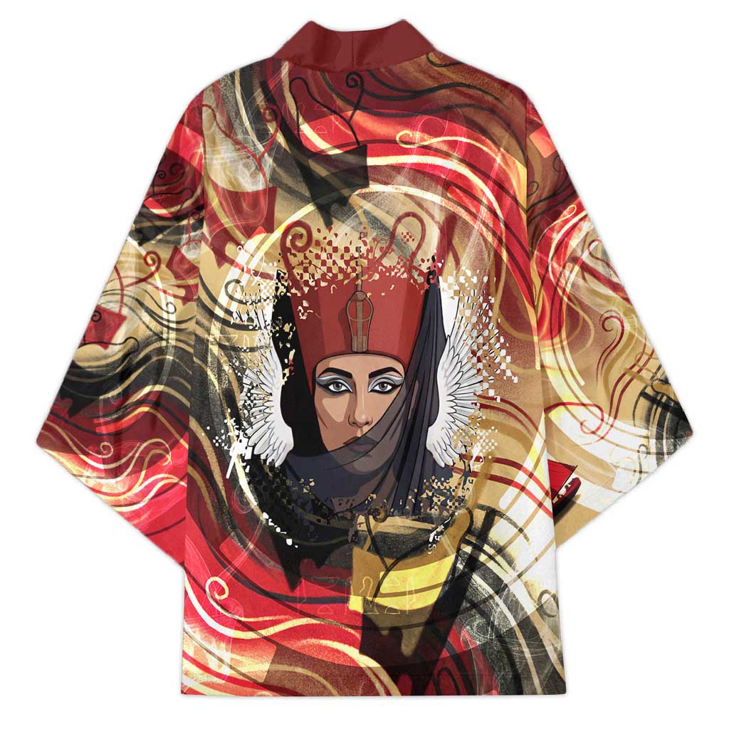 Amunet Kimono with Egyptian Queen Portrait Ancient Mythology