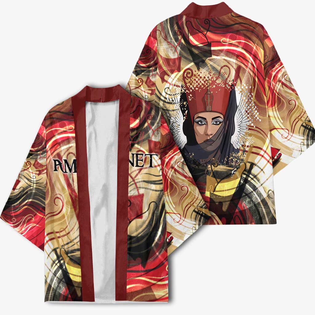 Amunet Kimono with Egyptian Queen Portrait Ancient Mythology