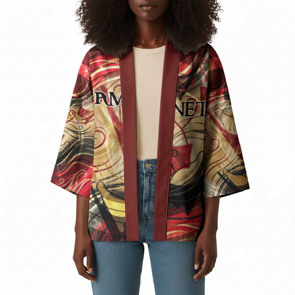 Amunet Kimono with Egyptian Queen Portrait Ancient Mythology