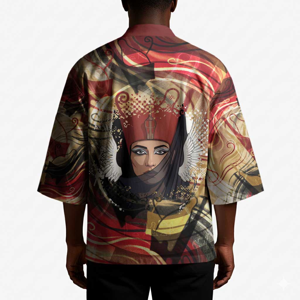 Amunet Kimono with Egyptian Queen Portrait Ancient Mythology