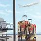 Amunet Luggage Cover with Egyptian Queen Portrait Ancient Mythology