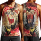 Amunet Men Tank Top with Egyptian Queen Portrait Ancient Mythology