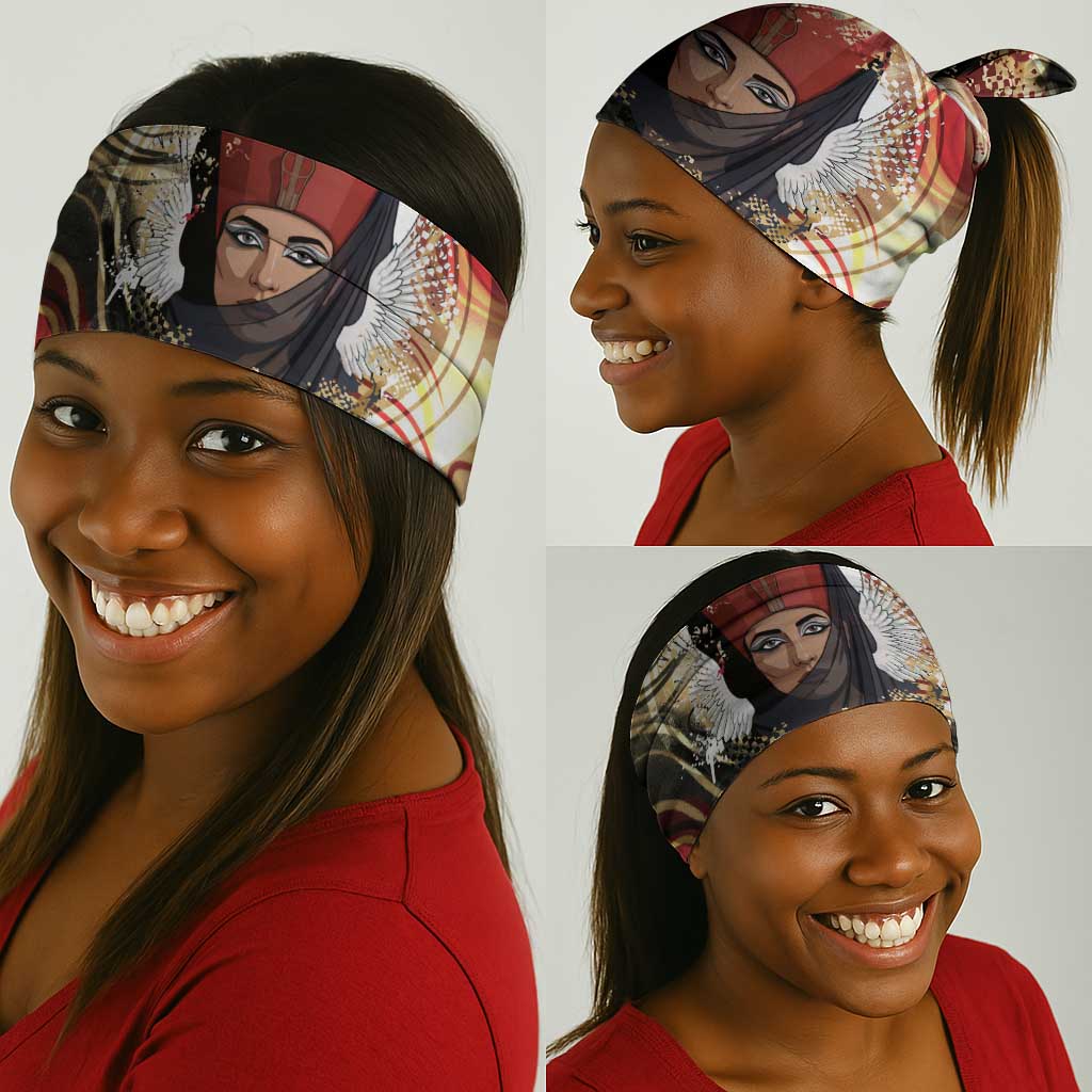 Amunet Neck Gaiter with Egyptian Queen Portrait Ancient Mythology